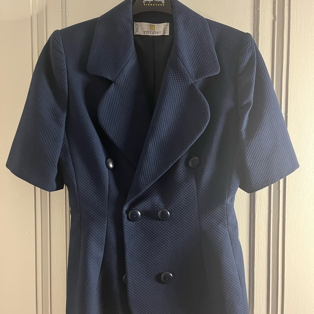 Givenchy Couture Blue Textured Blazer